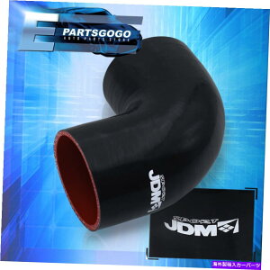Turbo Charger 2.5 "C`90xpxBLKVRJv[z[XpCsOێʂ 2.5" Inch 90 Degree Angle Blk Reinforce Silicone Coupler Hose Piping Intake