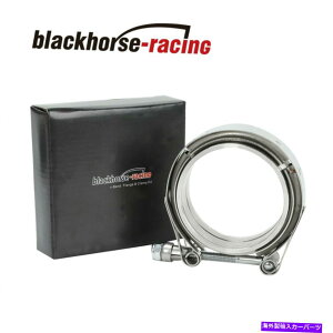 Turbo Charger �u���b�N�z�[�X���[�V���O3 '' SS V�o���h�t�����W�N�����v�L�b�g�I�X/���X�̔r�C�_�E���p�C�v BLACKHORSE-RACING 3'' SS V-Band Flange Clamp Kit Male/Female Exhaust Downpipe�y���s�A���i�z