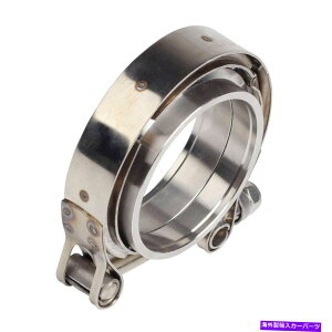 Turbo Charger ���j�o�[�T��4�C���`�X�e�����X�|V�o���h�^�[�{�_�E���p�C�v�r�C�N�����v Universal 4 Inch Stainless Steel V-Band Turbo Downpipe Exhaust Clamp�y���s�A���i�z