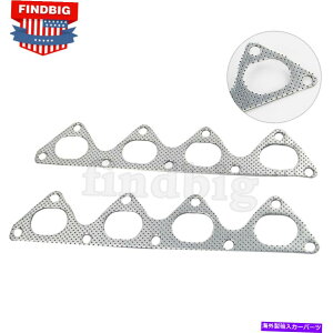 Turbo Charger 2PCS�G�L�]�[�X�g�w�b�_�[�}�j�z�[���h�O���t�@�C�g�K�X�P�b�g�z���_B�V���[�YB16A2 B18C NEW 2PCS Exhaust Header Manifold Graphite Gasket for Honda B-Series B16A2 B18C New�y���s�A���i�z