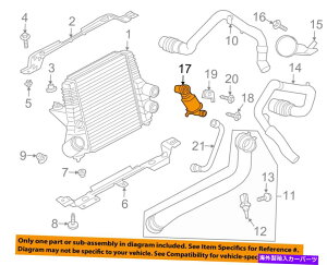 Turbo Charger Ford OEM^[{^[{`[W[C^[N[[A_v^[DL3Z9V456A FORD OEM Turbo Turbocharger Intercooler-Adapter DL3Z9V456A