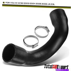 Turbo Charger �{���{XC90 03-06 L5 2.5L��2�̃N�����v�A�b�p�[�t���^�[�{�`���[�W���[�C���^�[�N�[���[�z�[�X Turbocharger Intercooler Hose with 2 Clamps Upper for Volvo XC90 03-06 L5 2.5L�y���s�A���i�z