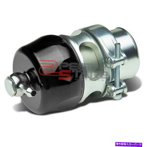 Turbo Charger 38mm�A���~�j�E���u���b�N�^�[�{�`���[�W���[Vee�|�[�g�I�t�o���u+V�o���h�N�����v10psi�u�[�X�g 38MM ALUMINUM BLACK TURBOCHARGER VEE PORT BLOW OFF VALVE+VBAND CLAMP 10PSI BOOST�y���s�A���i�z