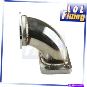 Turbo Charger 90xT3^[{XeX|[dG{A_v^[p2.5 "pCvUSXgbN 90 Degree T3 Turbo Stainless Steel Charger Elbow Adapter For 2.5" Pipe US STOCK