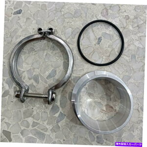 Turbo Charger Holset HX35/ 40 Cummins 5.9L Turbo Compressor V-Band Flange w/ Clamp Aluminum�p For Holset HX35/40 Cummins 5.9L Turbo Compressor V-band Flange w/ Clamp Aluminum�y���s�A���i�z