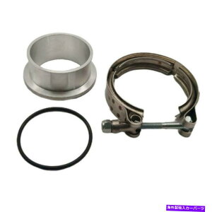 Turbo Charger Holset HX35/ 40 Cummins 5.9L Turbo Compressor V-Band Flange w/ Clamp Aluminum�p For Holset HX35/40 Cummins 5.9L Turbo Compressor V-band Flange w/ Clamp Aluminum�y���s�A���i�z
