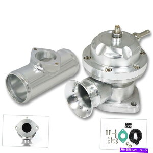 Turbo Charger タイプRSシルバーターボ充電器BOVブローオフバルブ+2.5 "アルミニウムフランジアダプターパイプ TYPE RS SILVER TURBO CHARGER BOV BLOW OFF VALVE+2.5"ALUMINUM FLANGE ADAPTER PIPE