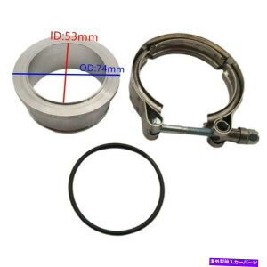 Turbo Charger �z���Z�b�gHX35 HX35W HX40W�J�~���Y�^�[�{�R���v���b�T�[v�o���h�t�����W���N�����v�L�b�g�p For Holset HX35 HX35W HX40W Cummins Turbo Compressor V-band Flange & Clamp Kit�y���s�A���i�z