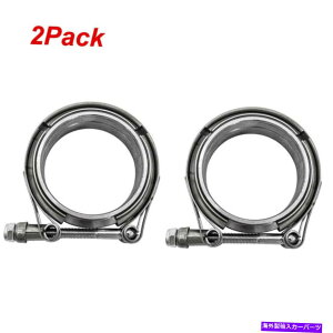 Turbo Charger 2x 3 "C`XeXX`[Voh{gNvt2 PCSYXtW 2X 3" Inch Stainless Steel V-Band Bolt Clamp with 2 Pcs Male Female Flanges US