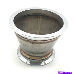 Turbo Charger X`[4 "?3" VohtWA_v^[tBbg^[{[dG{_EpCv}jz[h Steel 4" to 3" V-Band Flange Adapter Fit Turbo Charger Elbow Downpipe Manifold