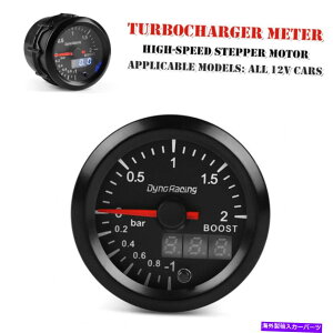 Turbo Charger 12V 52mm LEDJ[^[{u[XgQ[Wo[LCDfW^|C^[^󈳌v 12V 52MM LED Car Turbo Boost Gauge Bar LCD Digital Pointer Vacuum Pressure Meter