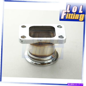 Turbo Charger T3 4bolt̓|A_v^[2.5C`VohtW̃g^ALp Mild Steel Adaptor For T3 4Bolt To 2.5" Inch V Band Flange For Toyota Acura