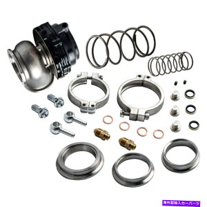 Turbo Charger 44mm^[{`[W[GL][Xg}jz[h^[{u[XgubNVohNvEFXgQ[gLbg 44mm Turbocharger Exhaust Manifold Turbo Boost Black V-band Clamp Wastegate Kit
