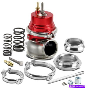 Turbo Charger 60mm^[{[d}jz[hA~jE+VohObhEFXgQ[g+XvOX 60MM TURBO CHARGER MANIFOLD ALUMINUM+CAST V-BAND EXTERNAL RED WASTEGATE+SPRINGS