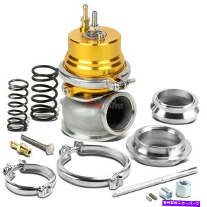 Turbo Charger 60mm^[{[d}jz[hA~jEVohOS[hEFXgQ[g+XvO 60MM TURBO CHARGER MANIFOLD ALUMINUM V-BAND EXTERNAL GOLD WASTEGATE+SPRING