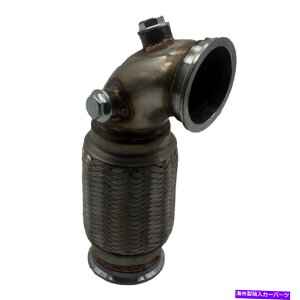 Turbo Charger 2.5 "63mm Voh_EpCv[vt@C90xW/tbNXx[pCvXeX 2.5" 63MM V-Band Downpipe Low Profile 90 Degree w/ Flex Bellow Pipe Stainless