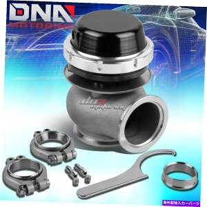 Turbo Charger �A���~�j�E���O��14-PSI 40mm�^�[�{�`���[�W���[V�o���h4 �E�F�C�X�g�Q�[�g+�X�v�����O�u���b�N ALUMINUM EXTERNAL 14-PSI 40MM TURBOCHARGER V-BAND 4 WASTEGATE+SPRING BLACK�y���s�A���i�z