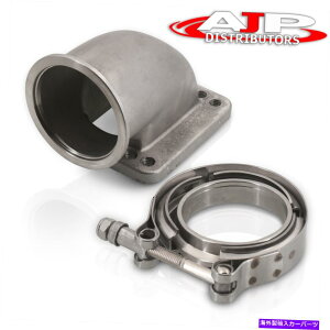 Turbo Charger 63.5mm/2.5 "vband|T3 T4^[{90xIA_v^[tWLXgLbg 63.5mm/2.5" VBand Mild Steel T3 T4 Turbo 90 Degree Elbow Adapter Flange Cast Kit