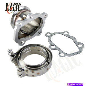 Turbo Charger 2.5�C���`V�o���h�N�����v�X�e�����X�X�`�[��VBAND 63.5mm�^�[�{�_���v�p�C�vT2 T25 T28 2.5 inch v band clamp stainless steel vband 63.5mm Turbo dump pipe T2 T25 T28�y���s�A���i�z
