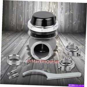 Turbo Charger ���j�o�[�T���u���b�N�^�[�{�`���[�W���[40mm 14psi vband�N�����v4 �O���E�F�X�g�Q�[�g+�X�v�����O Universal Black Turbocharger 40mm 14PSI VBand Clamp 4 External Wastegate+Spring�y���s�A���i�z