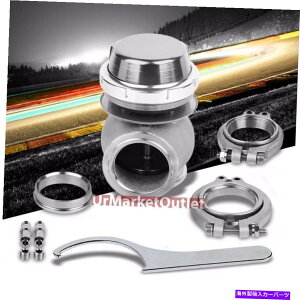 Turbo Charger ���j�o�[�T���V���o�[�^�[�{�`���[�W���[44mm 14psi V�o���h�O���E�F�X�g�Q�[�g+�X�v�����OT11 Universal Silver Turbocharger 44mm 14PSI V-Band External Wastegate+Spring T11�y���s�A���i�z