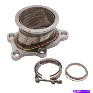 Turbo Charger 2.5 "5{gJ[^[{_EpCvVohA_v^[tWNvLbgMazdaspeed 6 2.5" 5 bolts Car Turbo Downpipe V-band Adapter Flange Clamp kit For Mazdaspeed 6