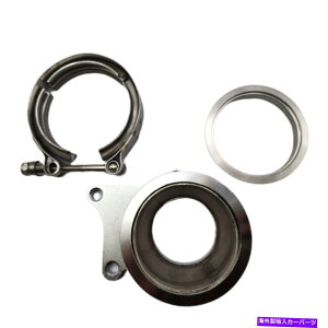 Turbo Charger T04E T3 T4 GT35Rϊ^[{tW5{gւ3 "VohNvA_v^[ For T04E T3 T4 GT35R Conversion Turbo Flange 5 Bolt to 3" V band Clamp Adapter