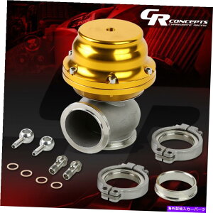 Turbo Charger 44mm�^�[�{�`���[�W���[�G�L�]�[�X�g�}�j�z�[���h�^�[�{�u�[�X�g�S�[���hV�o���h�N�����v�I���E�F�C�X�g�Q�[�g 44MM TURBOCHARGER EXHAUST MANIFOLD TURBO BOOST GOLD V-BAND CLAMP-ON WASTEGATE�y���s�A