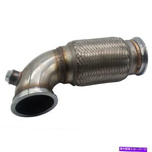 Turbo Charger 2.5 "63mm Voh_EpCv[vt@C90xtbNXx[pCvXeX 2.5" 63mm V-Band Downpipe Low Profile 90 Degree & Flex Bellow Pipes Stainless