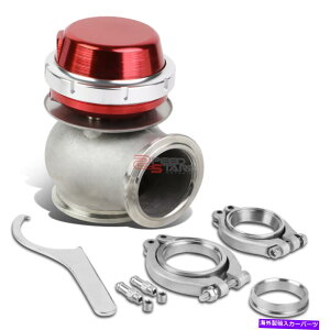 Turbo Charger 45mm^[{[d}jz[hA~jEVohObhEFXgQ[g+XvO 45MM TURBO CHARGER MANIFOLD ALUMINUM V-BAND EXTERNAL RED WASTEGATE+SPRING