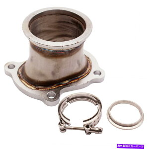 Turbo Charger 3 "VohA_v^[ϊtW̓g^CT26^[{`[W[ɓK܂ 3" V Band Adaptor Conversion Flange Fits Toyota CT26 Turbocharger