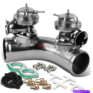Turbo Charger GRS/GS 2.5 70�G���{�f���A���t�����W�p�C�v�A�_�v�^�[+�^�[�{�`���[�W���[�u���[�I�t�{�tX2�V���o�[ GRS/GS 2.570 ELBOW DUAL FLANGE PIPE ADAPTOR+TURBOCHARGER BLOW OFF BOV X2 SILVER�y���s�A���i�z