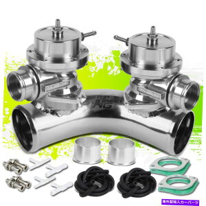 Turbo Charger Type-S 2.5 70�G���{�f���A���t�����W�`���[�u�A�_�v�^�[+�^�[�{�`���[�W���[�u���[�I�tBOV X2�V���o�[ TYPE-S 2.570 ELBOW DUAL FLANGE TUBE ADAPTOR+TURBOCHARGER BLOW OFF BOV X2 SILVER�y���s�A���i�z