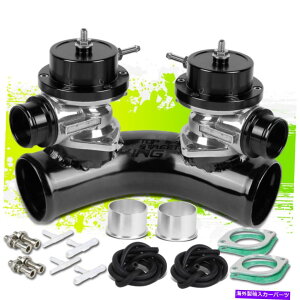 Turbo Charger Type-S 2.5 70�G���{�f���A���t�����W�`���[�u�A�_�v�^�[+�^�[�{�`���[�W���[�u���[�I�tBOV X2�u���b�N TYPE-S 2.5 70 ELBOW DUAL FLANGE TUBE ADAPTOR+TURBOCHARGER BLOW OFF BOV X2 BLACK�y���s�A���i�z