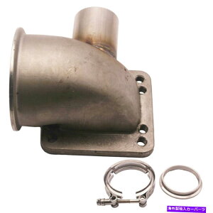 Turbo Charger Racing 3 "V band 90 deg T3/T4^[{G{A_v^[tWSS 304LXgWG`[uNEW Racing 3" V band 90 Deg T3/T4 Turbo Elbow Adapter Flange SS 304 Cast WG Tube New