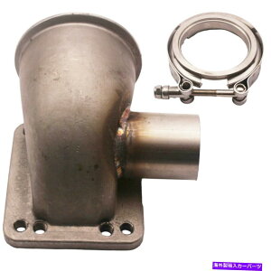 Turbo Charger �^�[�{�G���{�A�_�v�^�[V�o���h�t�����WT3/ T4?3 V�o���hw/ 1.75 o.d�E�F�X�g�Q�[�g�`���[�u Turbo Elbow Adapter Vband Flange T3/T4 to 3 V-Band w/ 1.75 O.D Wastegate Tube�y���s�A���i�z