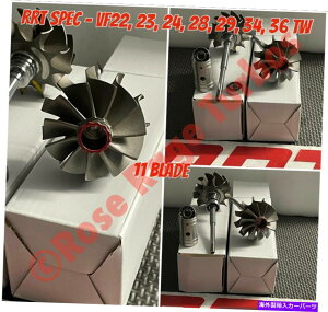 Turbo Charger RRT�X�y�b�N11�u���[�h�^�[�{�V���t�g�z�C�[���X�[�cIHI VF22/23/24�AVF28/29�AVF34�AVF36 RRT Spec 11 Blade Turbo Shaft Wheel Suits IHI VF22/23/24, VF28/29, VF34, VF36�y���s�A���i�z