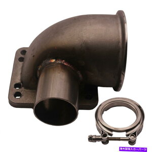 Turbo Charger 3 "VBAND 90 deg T3/T4^[{G{A_v^[tWWG`[unځtWNv 3" Vband 90 Deg T3/T4 Turbo Elbow Adapter Flange WG Tube Welded & Flange & Clamp