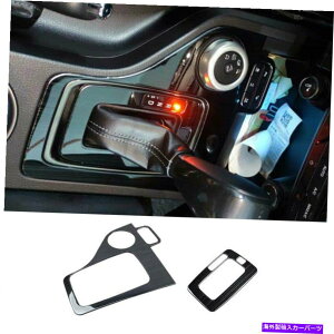 Dashboard Cover �t�H�[�h�����W���[2015-2022�u���b�N�`�^���Z���g�����R���\�[���M�A�V�t�g�J�o�[2PCS For Ford Ranger 2015-2022 Black Titanium Central Console Gear Shift Cover 2PCS�y���s�A���i�z