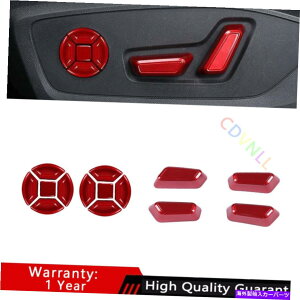 Dashboard Cover �A�E�f�BQ3 2019-2022�^���Ԃ�ABS�V�[�g�����{�^���J�o�[�g����14pcs�ɓK�����܂� Fit For Audi Q3 2019-2022 Bright Red ABS Seat Adjustment Button Cover Trim 14PCS�y���s�A���i�z