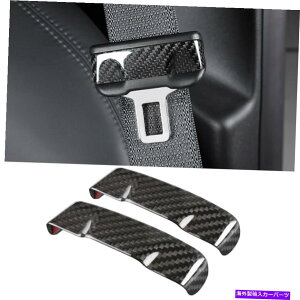 Dashboard Cover �{���̃J�[�{���t�@�C�o�[�C���e���A�V�[�g�x���g�o�b�N���J�o�[�e�X��2017-21���f��3�̃g���� Real Carbon Fiber Interior Seat Belt Buckle Cover Trim For Tesla 2017-21 Model 3�y���s�A���i�z