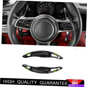 Dashboard Cover |VFJCG2018-2021ubNA~jEJ[XeAOzC[Vtgph2* For Porsche Cayenne 2018-2021 Black Aluminum Car Steering Wheel Shift Paddles 2*