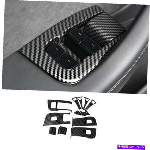 Dashboard Cover �}�b�g�J�[�{���t�@�C�o�[�E�B���h�E���t�g�p�l���X�C�b�`�e�X�����f��3�̃J�o�[�g����17-2021 Matte Carbon Fiber Window Lift Panel Switch Cover Trim For Tesla Model 3 17-2021