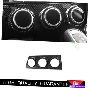 Dashboard Cover Jaguar E-Pace 2018-2020�J�[�{���t�@�C�o�[�Z���g�����R���\�[��AC�X�C�b�`�p�l���g����1* For Jaguar E-PACE 2018-2020 Carbon Fiber Central Console AC Switch Panel Trim 1*�y���s�A���i�z
