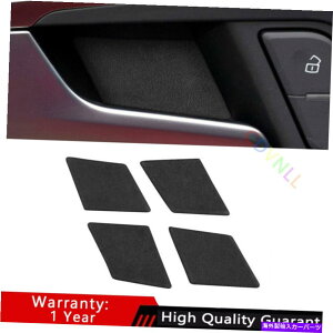 Dashboard Cover AEfBA4 A5 2017-2022ubNAJ^Ci[hA{EXebJ[g4PCSɓKĂ܂ Fit For Audi A4 A5 2017-2022 Black Alcantara Inner Door Bowl Sticker Trim 4PCS