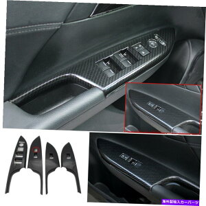 Dashboard Cover �z���_�A�R�[�h2014-2017 DX�J�[�{���t�@�C�o�[�E�B���h�E���t�g�p�l���X�C�b�`�J�o�[�g�����p For Honda Accord 2014-2017 DX Carbon Fiber Window Lift Panel Switch Cover Trim�y���s�A���i�z