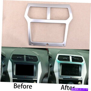 Dashboard Cover Vo[_bV{[hirQ[VGPSt[Jo[gtH[hGNXv[[2011-14ɓKĂ܂ Silver Dashboard Navigation GPS Frame Cover Trim Fit For Ford Explorer 2011-14