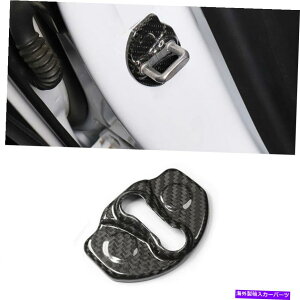 Dashboard Cover �e�X�����f��3 17-2022���A���J�[�{���t�@�C�o�[�h�A���b�N�ی�J�o�[�g�����ɓK���Ă��܂� Fit For Tesla Model 3 17-2022 Real Carbon Fiber Door Lock Protection Cover Trim�y���s�A���i�z