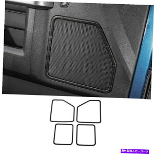 Dashboard Cover �t�H�[�hF150 F-150 15-20 L�̃u���b�N�E�b�h�O���C���C���i�[�h�A�X�s�[�J�[�t���[���J�o�[�J�o�[�J�o�[�g���� Black Wood Grain Inner Door Speaker Frame Cover Trim For Ford F150 F-150 15-20 L�y���s�A