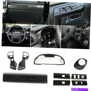 Dashboard Cover 4runner 10+�J�[�{���A�N�Z�T���[�p��9�{�̓����̃t���Z�b�g�����J�o�[�t���[���g�����L�b�g 9x Inner Full Set Decor Cover Frame Trim Kit For 4Runner 10+ Carbon Accessories